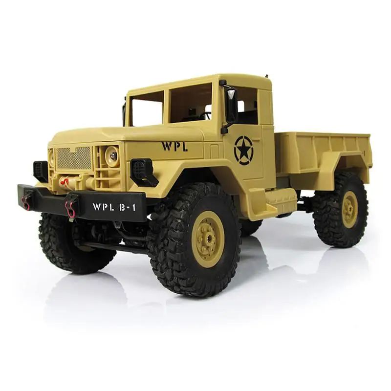 Kuulee WPL B-14 RC автомобиль грузовик дистанционного Управление 4 колеса восхождение внедорожный автомобиль игрушка 2,4G армии, игрушечные машинки, Форма головного освещения