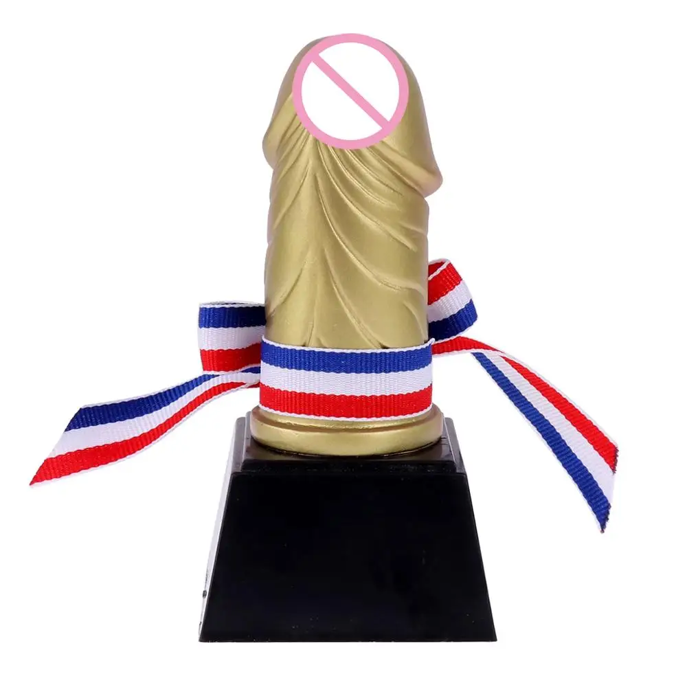 Creative Novelty Golden Hen Stag Party Trophy Funny Prop Accessories Toys for Bachelor Party