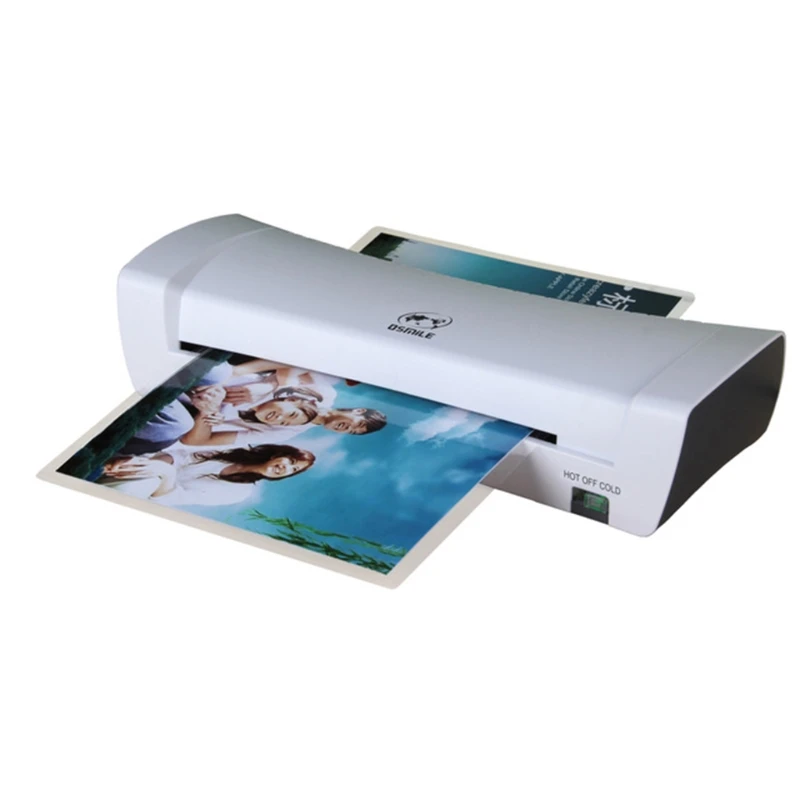 Professional Thermal Office Hot Cold Laminator Machine for A4 Document Photo