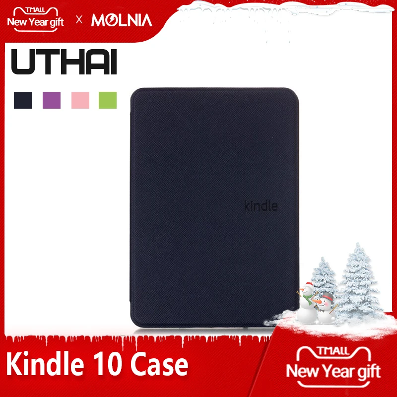 UTHAI K10 Tablets & e-Books Case for Kindle 10th Generation with Sleep & Wake Up Function, Protective Shell Leather Cover