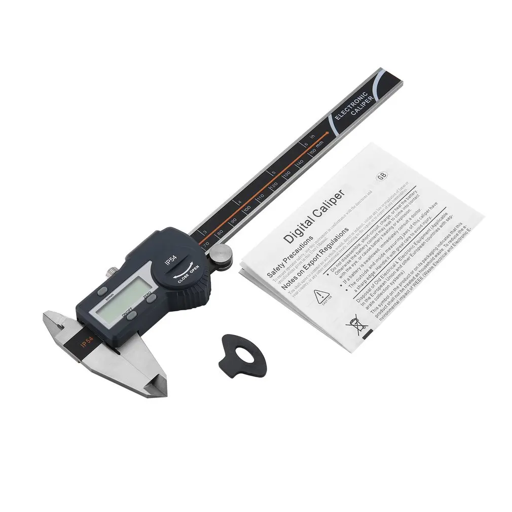150mm Цифровой штангенциркуль IP54 0-150 мм/0-200 мм/0-300 мм 0,01 мм Bluetooth стальной штангенциркуль электронный Калибр - Цвет: 150mm