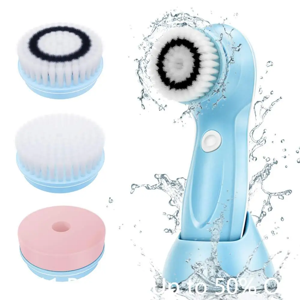 3 In 1 Electric Rotating Facial Cleansing Brush Face Cleanser USB