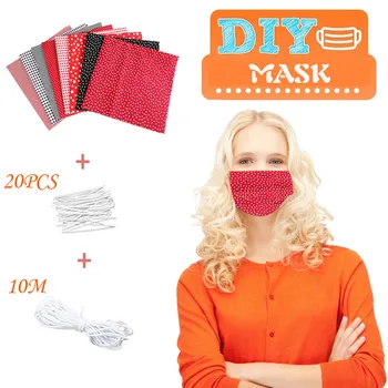 

Handmade Diy Self-made Face Cover Material Set Diy Fabric Windproof Face Cover Washable Cover mondkapjes Dropshipping In Stock