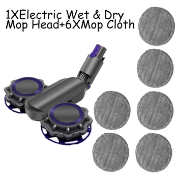 

Wet & Dry Mop Head+Mop Cloth+Water Tank Mopping Cloths For Dyson V6 Vacuum Cleaner Parts Sprayed Removable Water Tank Sweeper