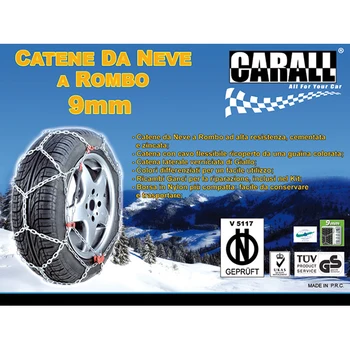 

CARALL CN9045 rhombus snow chains for cars 9mm group 45 Carall half approved ONORM V 5117 175/60-14 185/55-14 155/
