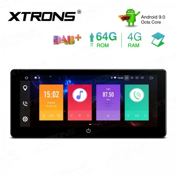 

10.25'' IPS Android 9.0 Octa Core 4G+64GB Universal 2 Din PX5 4G RAM 64GB ROM Car multimedia Stereo Radio Player GPS Navigation