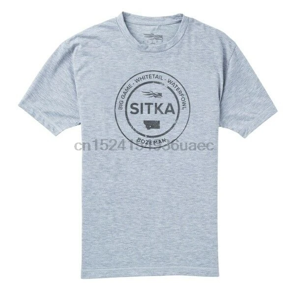 Футболка Sitka Sigillo Manica Corta 20083-Hg Grigio Melange Tutte Le Dimensioni | Мужская одежда