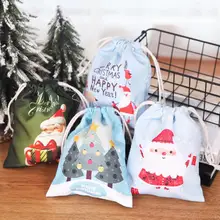 Веселые рождественские подарочные сумки, холщовые сумки Санта-Клауса, Рождественская елка, сумка для упаковки на день рождения, новогодние конфетные сумки для детей, детские сумочки-сумочки
