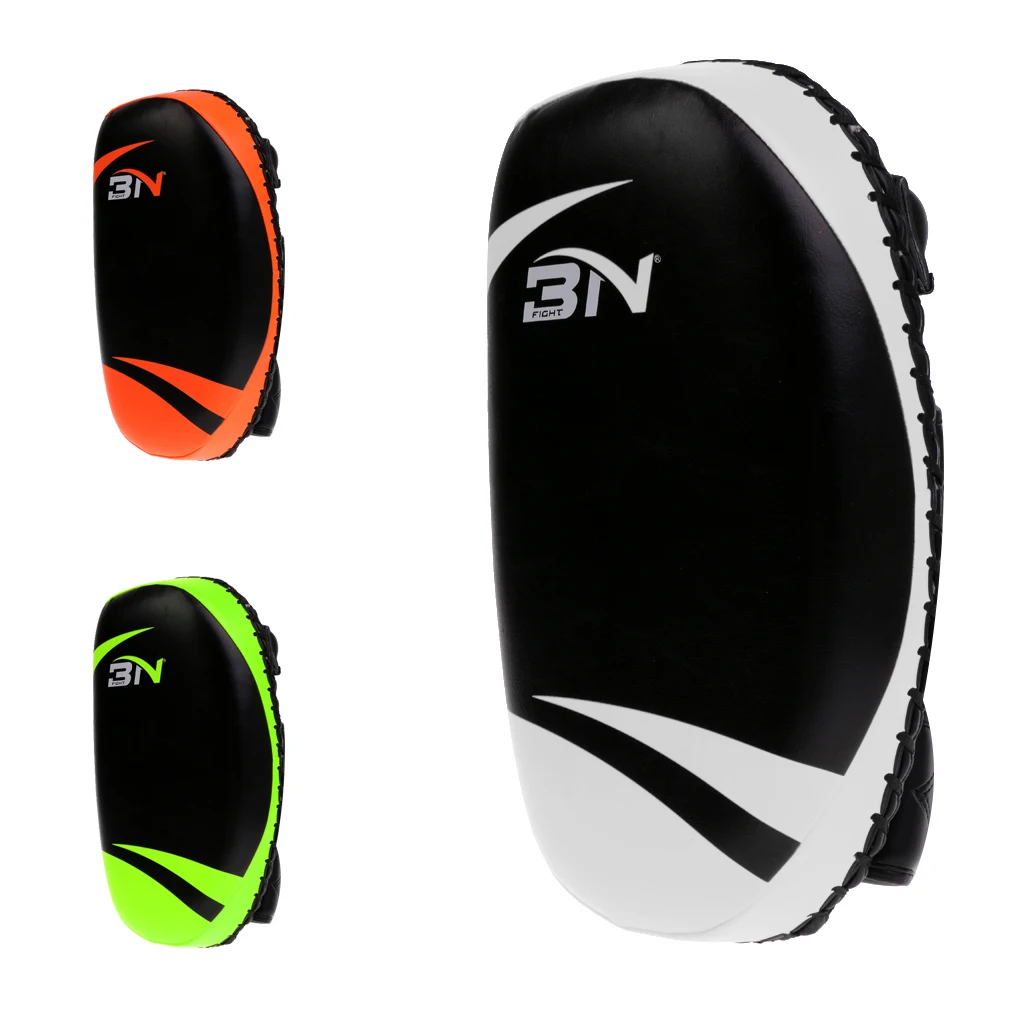 Curved Punch Pad Kick Boxing Muay Thai MMA Fighting Focus Training Glove Target