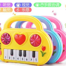 Детское раннее образование стук пианино игрушки Свинья стук пианино электронный игрушечный орган игрушка для девочек
