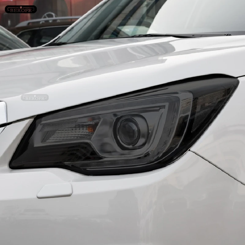 CarHeadlightProtectiveTintFilmSmokeBlackTransparentTPULight