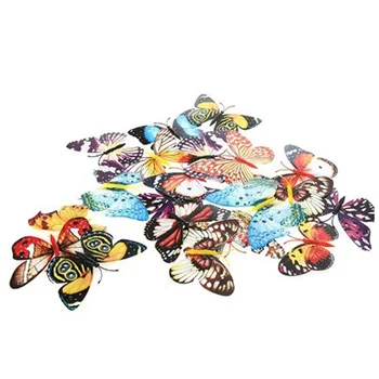 

20pcs 10cm Artificial Butterfly Luminous Pin Clip for Home Christmas Wedding Decoration, Colors Ranly Send
