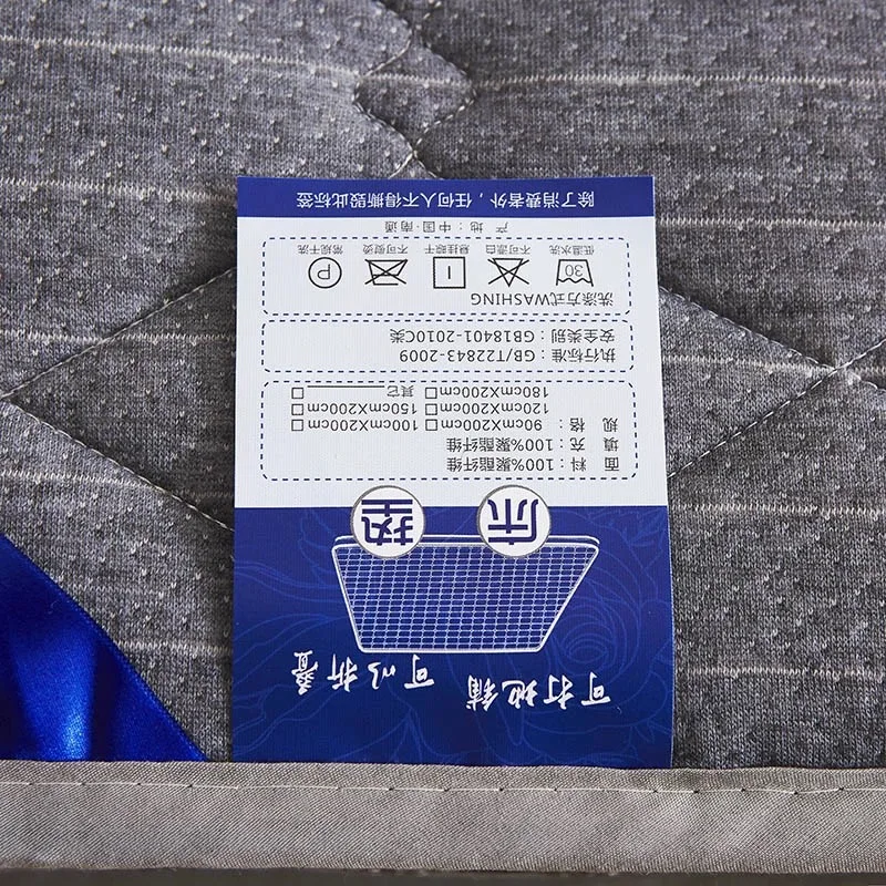 VESCOVO Knitted Cotton Mattress 180*200 Double Foldable Tatami Floor Mats Student Dormitory Bed Topper mattress topper sleep mattress