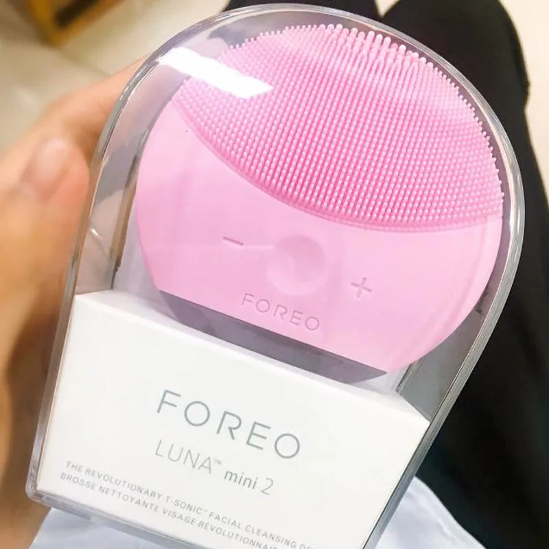 

Electric Facial Pore Cleaner Foreo Mini 2 Electric Facial Cleansing Apparatus Blackhead Acne Removal Silicone Washing instrument