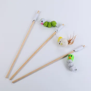 

Cat Toy Cute Caterpillar Chicks Cat Teaser Interactive Play Pet Supplies