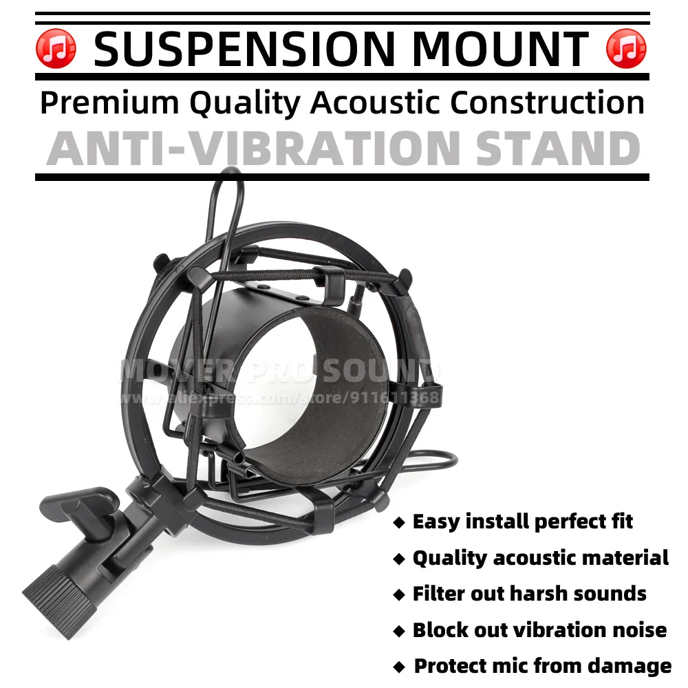 Anti Vibração Suspensão Mic Stand Mike Holder Hyperx Hyper x Quadcast s Quad Cast Aranha Microfone Montagem de Choque - Image 5