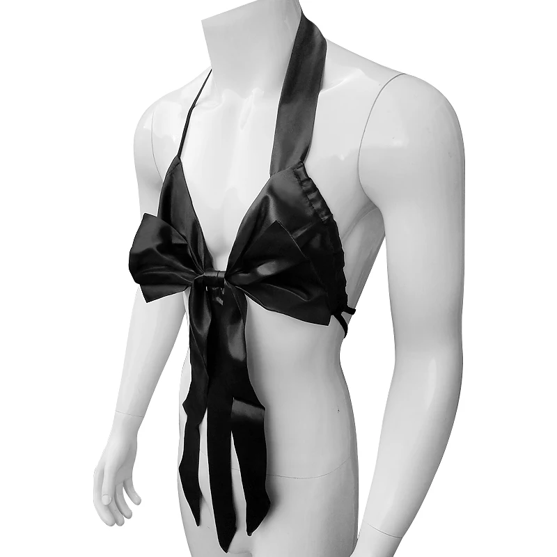 mens underpants Erotic Sisisy Lingerie Big Bow Hanging Neck Backless Jumpsuit Sexy Lingerie Body Suit Sexy Underwear Sexy Mens Bodysuit Rompers c strings underwear