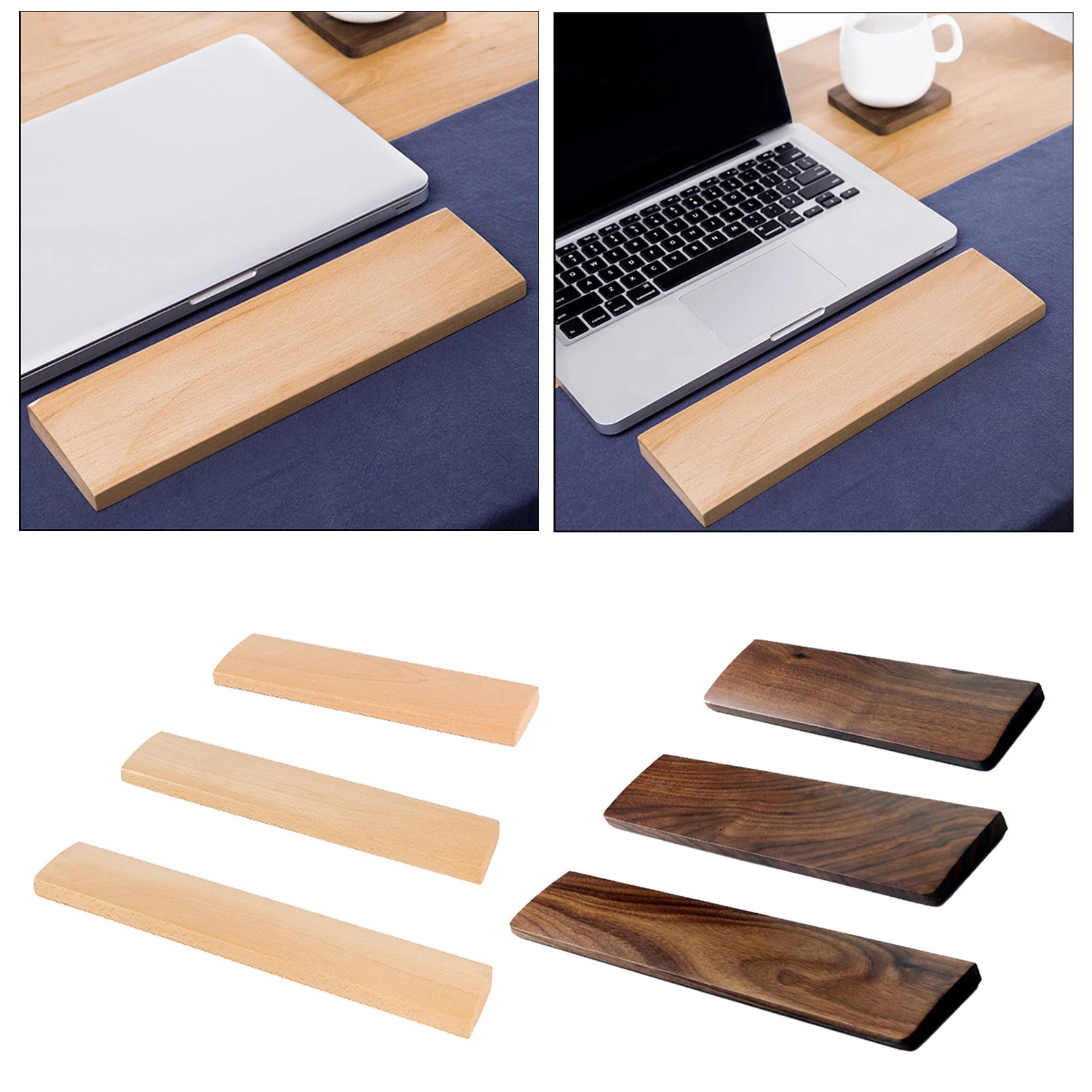 Keyboard Holder Solid Wooden Hand Pad Wrist Pad Palm Rest Easy Typing