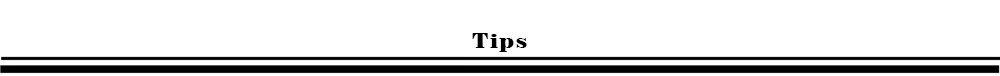 tips