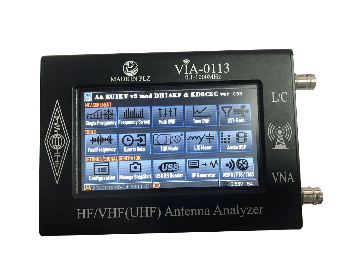VHF UHF антенный анализатор DYKLB сетевой 0 1-1300 МГц радиочастотный генератор Частотный