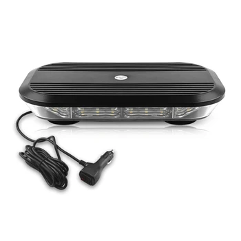 

30LED Car Strobe Light 12 Inch Short Row Roof Warning Light 12-24V High Power High Strobe Ceiling Light