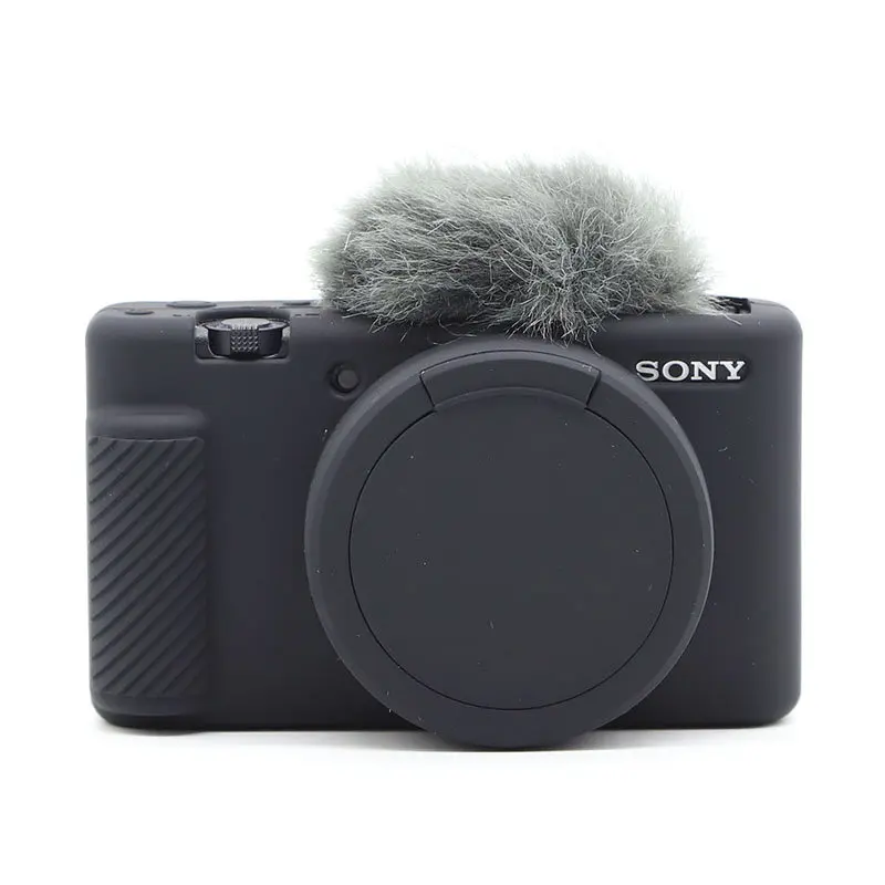 Силиконовая кожа брони чехол для корпуса камеры протектор Sony Z V1 ZV1 цифровая