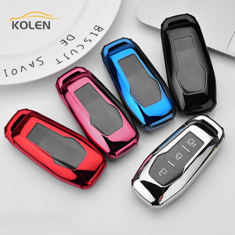 Soft TPU Car Remote Key Case Cover For Ford F-150 Mondeo Fusion Mustang Explorer Edge Galaxy Ranger Holder Shell Fob Accessories - H8379e521a0944a11af4685fdf31b196as