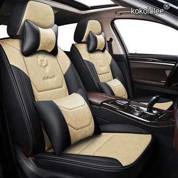 

kokololee leather car seat covers For Lexus All Models ES IS-C IS LS RX NX GS CTH GX LX RC RC-F auto accessories car-styling