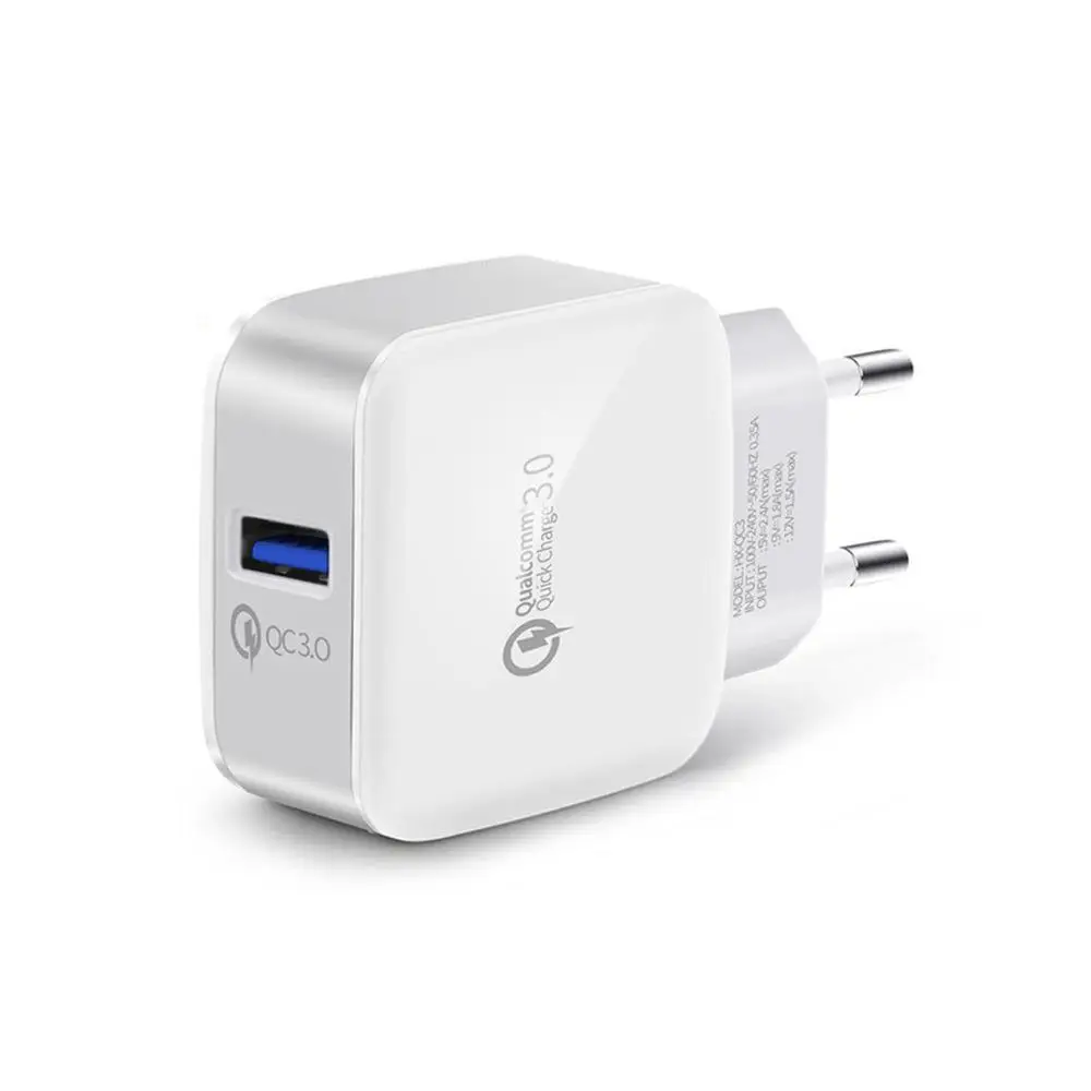 Мини QC3.0 USB зарядное устройство для huawei Xiaomi Мобильный телефон с отдельным портом, USB быстрая зарядка штекер зарядка аккумулятора