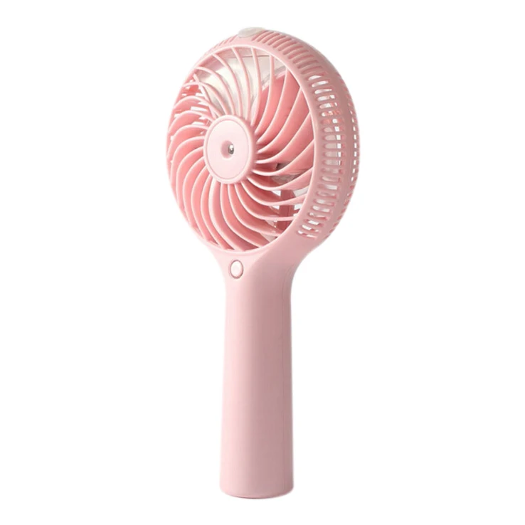 

Handheld Electric Fan Outdoor Moisturizing Mini Usb Charging Portable Humidifying Spray Small Fan Summer Cooling Fan Pink