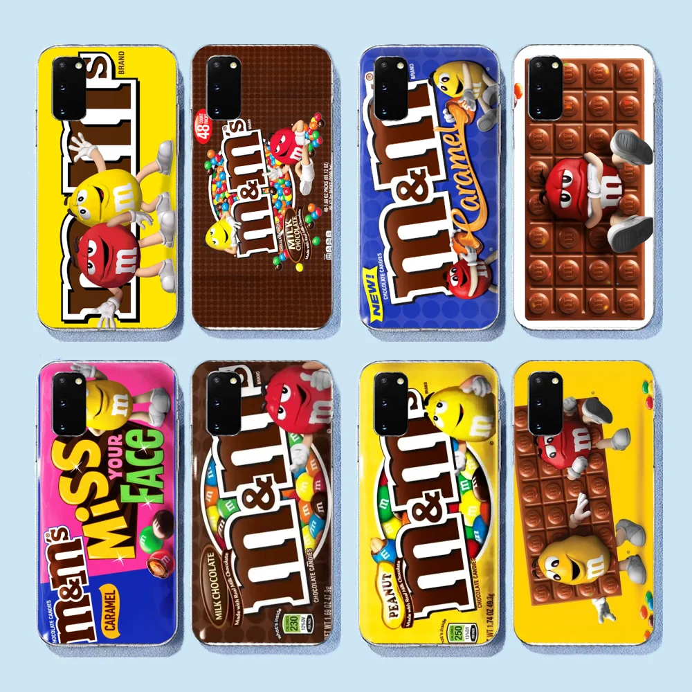 

NBDRUICAI M&Ms Chocolate print Pattern Black TPU Soft Phone Case Cover for Samsung S9 plus S5 S6 S7 edge S8 S10 plus