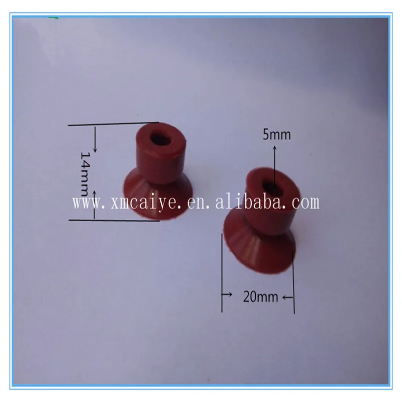 

100 pieces Suction Nozzle of Printing Machine Binder Rubber sucker 5X14X20mm Muller Martini 0020.190