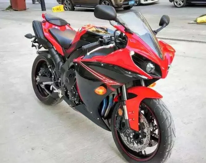 4 подарки стиль ABS литья под давлением Обтекатели комплект подходит для YAMAHA YZF-R1 2013 12 13 14 R1 обтекатель набор красный черный глянцевый
