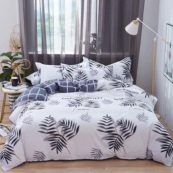 

Cotton pure cotton bedding four pieces Nordic 2.0m quilt cover sheets double single men and women net red section cute 1.8m