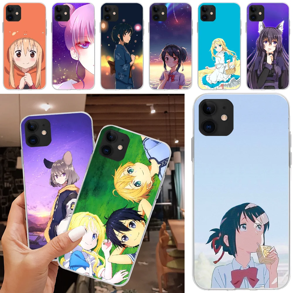 

OFFeier Cute girl comics DIY Luxury Phone Case For iPhone 5C 5 5S SE 7 8 plus X XS XR XS MAX 11 11 pro 11 Pro Max