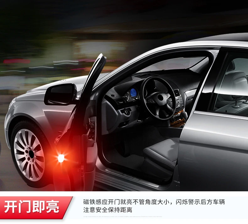 2x-Auto-LED-Strobe-Light-Warming-Stickers-For-Toyota-C-hr-Kia-Sportage-Peugeot-3008-Honda