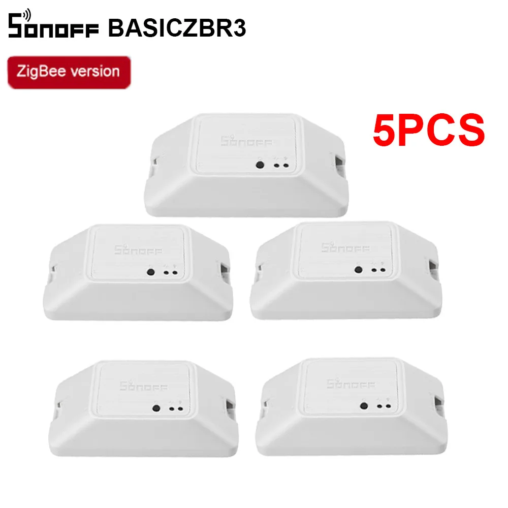 1/3/5/10PCS Itead SONOFF BASICZBR3 Zigbee DIY Smart Switch Module Wireless Voice Remote Control Switch For Smart Home Automation 
