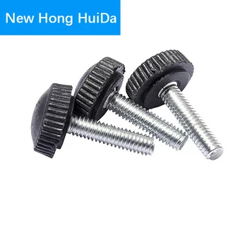 

Black Bakelite Hand Screw Round Fillister Head Plastic Knurled Knoba Hand Screw Bolt Tighten Thumb Screw M4 M5