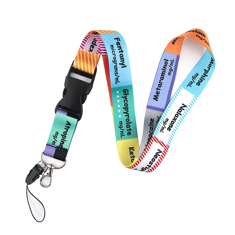 

K2055 Critical Care Anaesthetics ICU Lanyards For keychain ID Card Pass Mobile Phone Neck Straps Lanyard for Doctor and Nurse