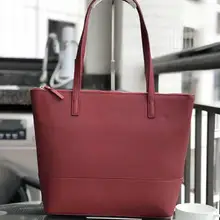 Popular fashion European and American simple horizontal style large shopping bag shoulder bag women handbag casual bag