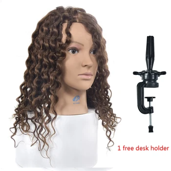 

Superior Quality Manikin Head For Hair Styling Barber Practice Hair Head Mannequin Training Head(18'')