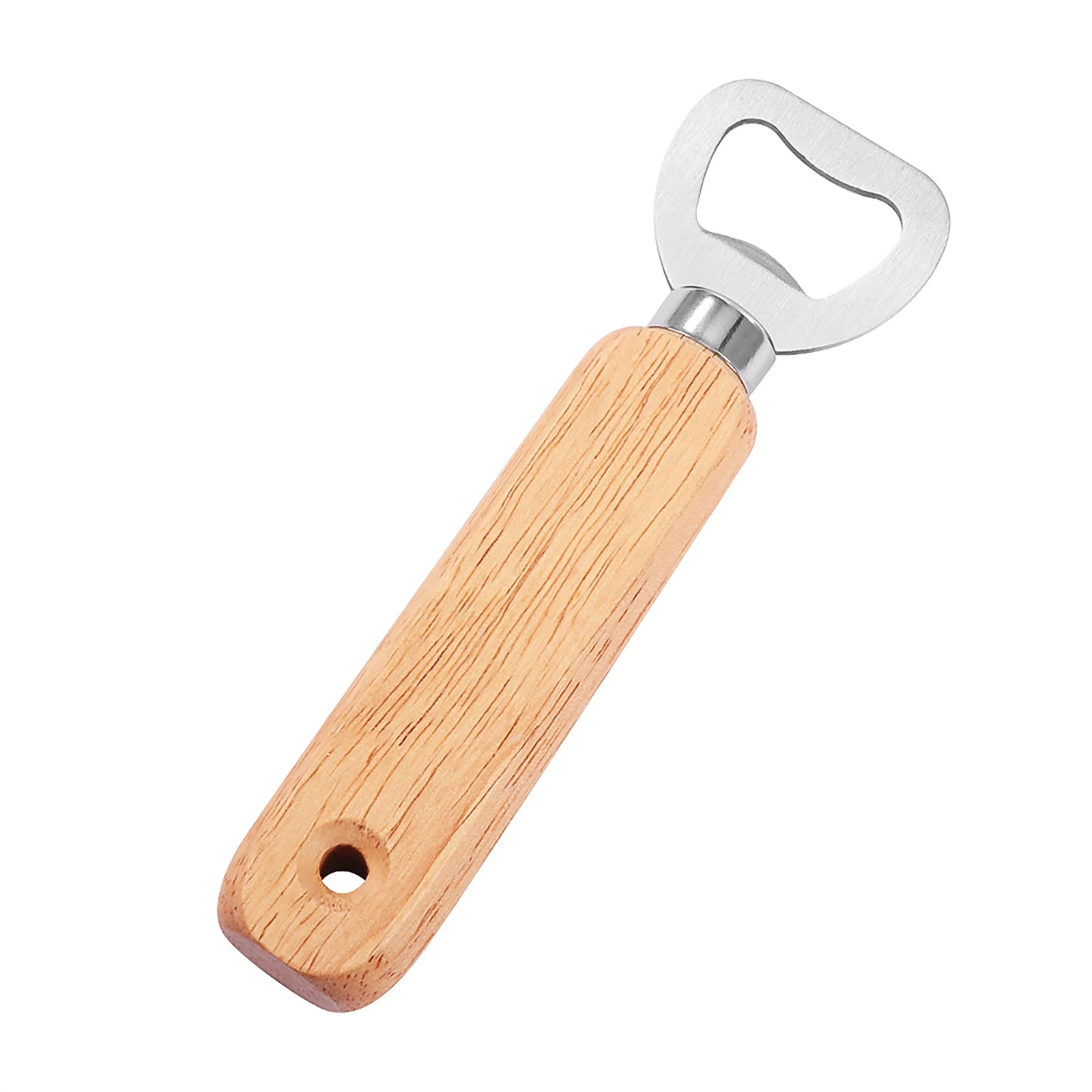 

Wooden Handle Handheld Bartender Bottle Opener Wine Beer Soda Glass Cap Opener Creative Kitchen Bar Multifunction Poatable Tools