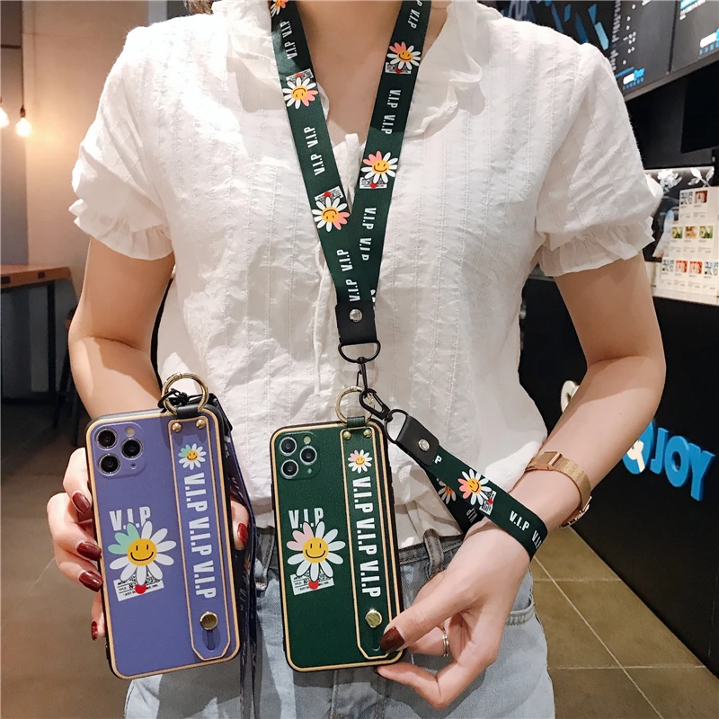 Чехлы с ремешком на запястье для Huawei P30 P20 P40 Pro Mate 20 30 honor10 P | Мобильные телефоны и