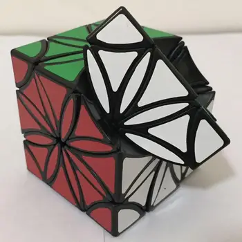 

Lan2019 New Arrive Lan Flower Magic Cube Smooth Irregular Cube Puzzle Toys for Challenging - Black-based
