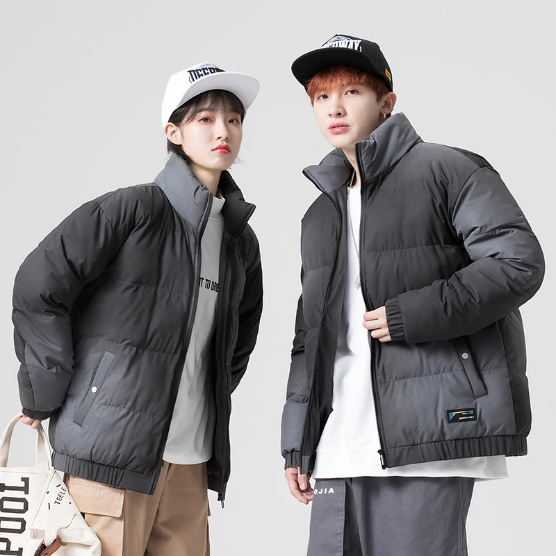 

Plus Size Winter Puffer Jacket for Men 2020 Fashion Trends Gradient Couple Clothes Fluffy Padded Bubble Coats Thick Warm Outfits