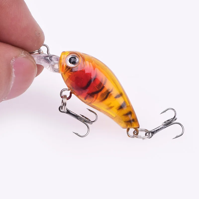 Proleurre – leurre méné japonais rigide Wobbler pour la pêche en surface, appât artificiel idéal pour le bar, la carpe ou le brochet, Crankbait, 45mm, 3.5g