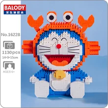 

Balody 16228 Zodiac Anime Building Blocks Doraemon Cancer Cat Robot Animal Pet Model Mini Diamond Bricks for Children Kid Toys