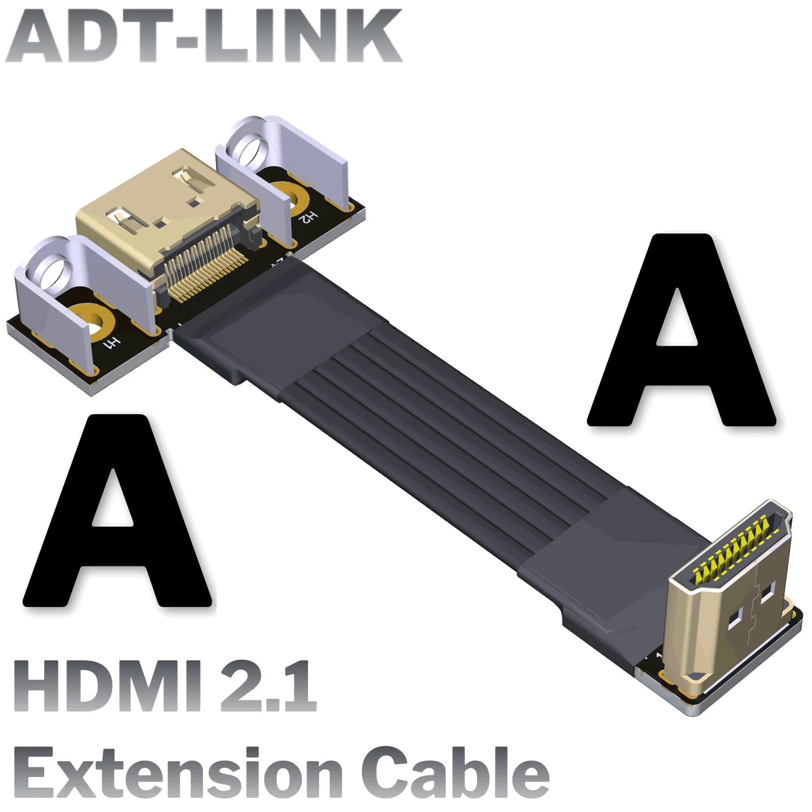 Newest A A Type Standard HDMI2.1 Extension Cable Metal Shield HDMI V2.1  Ribbon Cable 2K/240hz 4K/144Hz HD Data Video HDMI Device|Computer Cables &  Connectors| - AliExpress