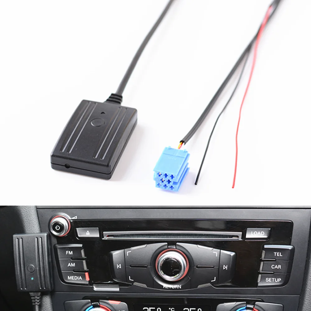 Car Bluetooth Microphone Phone Call Handsfree Kit Music AUX IN Audio