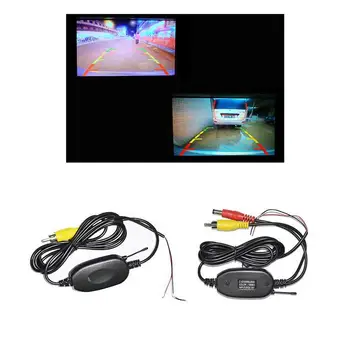 

2.4G Wireless RCA Video Transmitter Receiver Adapter Reverse Parking Backup Cam Monitor Transmitter & Receiver Car Accessories